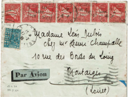 LCTN57/2 - ALGERIE LETTRE AVION DU 17/2/1936 - Brieven En Documenten