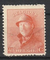 BELGIQUE 1919-20 YT N° 173 ** - 1919-1920 Roi Casqué