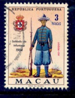 ! ! Macau - 1966 Soldiers Military Uniforms 3Pt - Af. 414 - Used - Usati