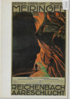 Meiringen Reichenbach Aareschlucht 1924 Privatsammlung Tabac-Boutique F. Graf - Repro - Reichenbach Im Kandertal