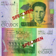 CAPE VERDE 500 "SPECIMEN" ESCUDOS FROM 2014, P72s, UNC - Specimen