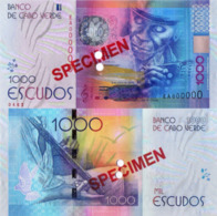 CAPE VERDE 1000 (SPECIMEN) Escudos From 2014, P73s, UNC - Fiktive & Specimen