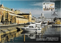 FINLAND 1992 Helsinki Saluhall/Market Hall: Promotional Card CANCELLED - Briefe U. Dokumente