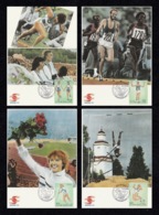 FINLAND 1994 FINLANDIA 95: European Athletics Championships: Set Of 4 Maximum Cards CANCELLED - Tarjetas – Máximo