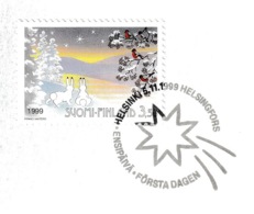 FINLAND 1999 Christmas: Promotional Postcard CANCELLED - Storia Postale