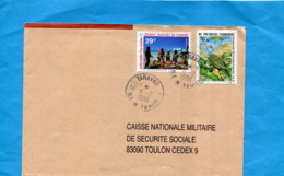 MARCOPHILIE-Lettre-Polynésie >Françe-cad TARAVAO-1996-stamps N°442animation+470 Ooiseau - Lettres & Documents