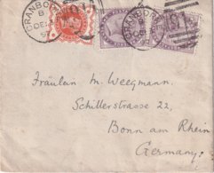 GRANDE-BRETAGNE 1897 LETTRE DE CRANBORNE POUR BONN - Briefe U. Dokumente