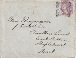 GRANDE-BRETAGNE 1887 LETTRE DE POUR STAPLEHURST - Cartas & Documentos