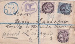 GRANDE-BRETAGNE 1898 LETTRERECOMMANDEE DE OXFORD POUR LEIPZIG - Storia Postale