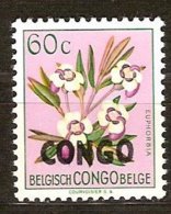 Congo 1960 Yvertn° 386A *** MNH Sans Nouvelle Valeur Cote 20 € Flore Bloemen Flowers - Unused Stamps