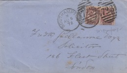 LETTRE GRANDE-BRETAGNE. 5 8 72. 1/2 PENNY. SOUTHAMPTON. /723/ POUR LONDRES. PROSPECT PLACE - Lettres & Documents