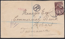 NEW ZEALAND - TASMANIA WELLINGTON REGISTERED 1904 - Storia Postale