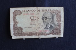 76 /  Espagne - Banco De Espana - Cien Pesetas 100 / 1970  /  N° 6K2559640 - 100 Peseten