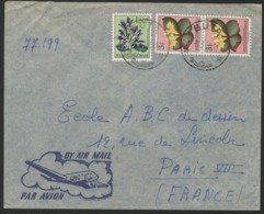 CONGO BELGE "BUTA" Obl. Cachet à Date Sur N° 312 + 314 (x2). Sur Enveloppe Par Avion Pour La France. - Storia Postale