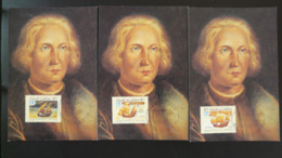 Carte Maximum Card (x3) Explorateur Explorer Christophe Colomb Colombus Nouvelle Calédonie (ref 94349) - Maximumkaarten