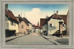 CPA - WINTZENHEIM (68) - Aspect De La Rue Principale En 1913 - Carte Colorisée - Wintzenheim