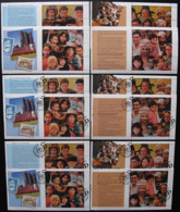 UNO GENF WIEN Und NEW YORK 1995 Mi-Nr. Je 1 Heftchenblatt 1/4 O Used - Collections, Lots & Series