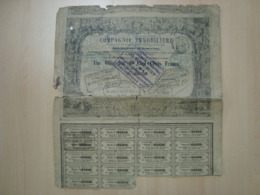 ACTION DE 500 FRANCS COMPAGNIE IMMOBILIERE  1864 - Altri & Non Classificati