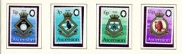 ASCENSION  -  1972 Naval Crests Set Unmounted/Never Hinged Mint - Ascension