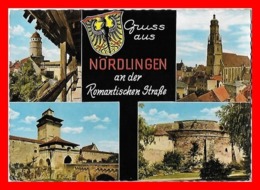 CPSM/gf  NORDLINGEN (Allemagne)  Gruss Aus Nordlingen An Der Romantischen Strasse, Multivues..*6064 - Nördlingen