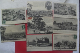 Cp Tanlay Lot 8 Cartes D'apres Gravures - Tanlay