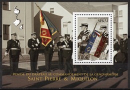 St Pierre Et Miquelon 2019 - Gendarmerie, Remise Du Drapeau - BF Neuf // Mnh - Nuevos