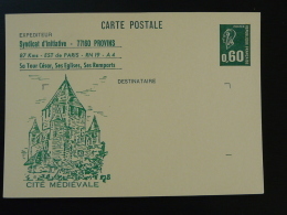 Entier Postal Carte Marianne De Béquet Tour César Chateau Castle 77 Provins Neuf 1976 - Cartes Postales Repiquages (avant 1995)