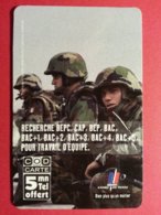 FRANCE COD CARTE ARMY ARMEE TERRE SOLDATS SOLDIER NEUVE MINT VERSO CHAMBERY CODCARTE (CN1019 - Biglietti FT