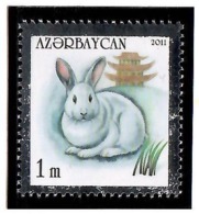 Azerbaijan 2011 .  Year Of The Rabbit. 1v: 1m.    Michel # 838 - Azerbaïdjan