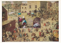 Carte Maximum Peinture Belgique 1967 Brueghel - 1961-1970