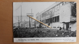 DUFFEL 1914 - DE Papierfabriek Van Moorees Aan De Nethe - Duffel