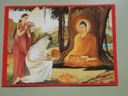 INDE THE BUDDHA REACHES ENLIGHTENMENT ONLY AFTER GIVING UP ALL EXTREMES AND ACCEPTING FOOD TUSHITA - Indien