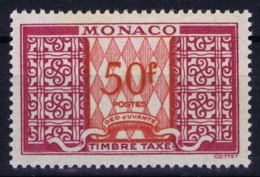 Monaco Mi 39 Timbre Tax   Postfrisch/neuf Sans Charniere /MNH/** 1950 - Segnatasse