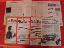 Lot De 9 Magazines  "LE HUSSARD" Armes Anciennes D'origine Années 1982- 1991 - Frankreich