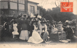 60-CHANTILLY- LES COURSES ,REUNION DE PRINTEMPS- LES ELEGANTES DU PESAGE - Chantilly