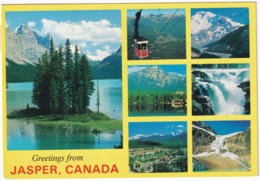 Greetings From Jasper - Tramway, Athabasca, Pyramid Mountain, Angel Glacier - (Canada) - Jasper