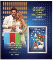 Azerbaijan 2011 .Winners Of Eurovision Song Contest. S/S: 1m. Michel # BL 101 - Azerbaïdjan