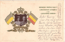 SCHWERIN Mecklenburg Hochzeit Großherzog Paar Friedrich Franz IV + Alexandra 7.04.1904 Nachgebühr PER ASPERA AD ASTRA - Schwerin
