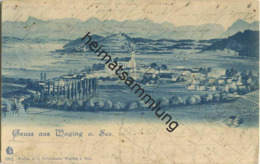 Waging - Gesamtansicht - Verlag J. Ostermann Waging - Gel. 1900 - Waging