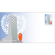 ONU New-York 2017 - Entier Postal Format Standard (16,5x9,3) 49c Neuf ** - Airmail