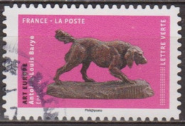 Oeuvres D'art, Chiens, Epagneuls - FRANCE - Sculpture De Barye - N° 1517 - 2018 - Lettres & Documents