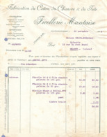 FACTURE MANTES Sur SEINE 1924 - FABRICATION Du COTON Du CHANVRE Et Du JUTE - BOLDUCS TISSÉS GANSES FANTAISIE - Droguerie & Parfumerie