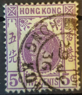 HONGKONG 1931 - Canceled - Sc# 134 - 5c - Gebruikt