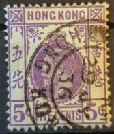 HONGKONG 1931 - Canceled - Sc# 134 - 5c - Used Stamps
