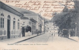 Amérique,BRAZIL,Brésil,Brasil,SAO PAULO,SANTOS,VILLE PORTUAIRE,CARTE ANCIENNE,RARE,1905,TIMBRE - São Paulo