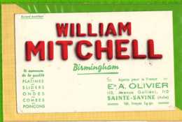 Buvard & Blotting Paper : William MITCHELL  Ets A OLIVIER  Sainte Savine Aube - Electricité & Gaz