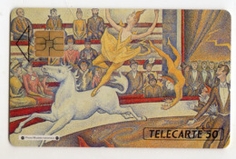 FRANCE EN98 Exposition SEURAT Le CIRQUE 50U Tirage 15000 Ex - Peinture