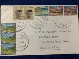 Registered Cover Argentina 2015 Landscapes Stamps - Covers & Documents