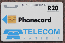 Namibia Demonstration Telefonkarte R20 Nummer S-1-...... Auf Chipseite - Namibia