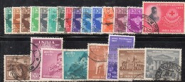 FRZ28 - INDIA , L'annata Completa Del 1957  Usata  (2380A) - Komplette Jahrgänge